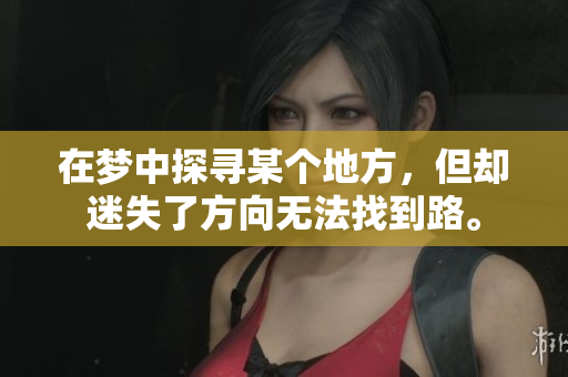在梦中探寻某个地方，但却迷失了方向无法找到路。