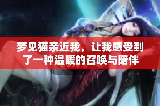 梦见猫亲近我，让我感受到了一种温暖的召唤与陪伴