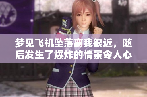 梦见飞机坠落离我很近，随后发生了爆炸的情景令人心惊。