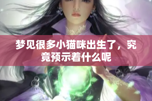 梦见很多小猫咪出生了，究竟预示着什么呢