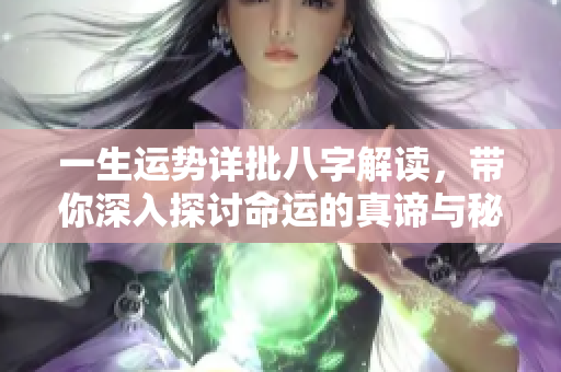一生运势详批八字解读，带你深入探讨命运的真谛与秘密