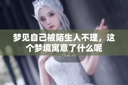 梦见自己被陌生人不理，这个梦境寓意了什么呢