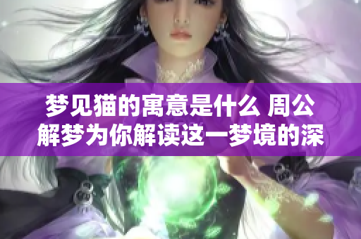 梦见猫的寓意是什么 周公解梦为你解读这一梦境的深层含义